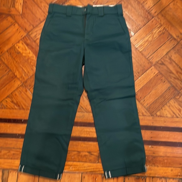 Dickies Regular Fit Cuffed Work Pants, Forest Green - Picture 6 of 8